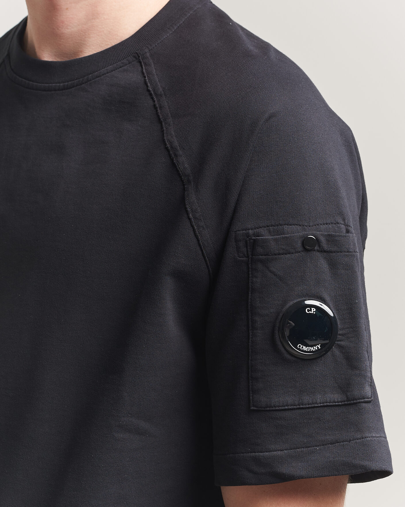 Homme | T-shirts | C.P. Company | Heavy Weight Lens T-Shirt Black