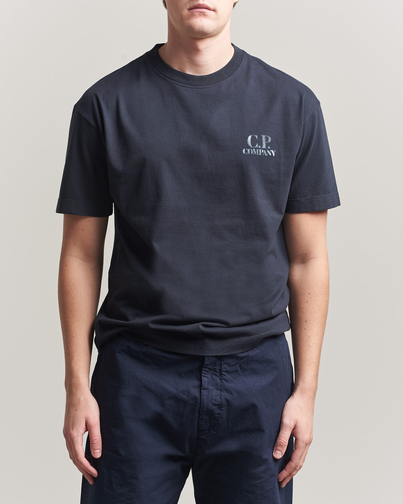 Homme | T-shirts | C.P. Company | Short Sleeve Back Print T-Shirt Navy