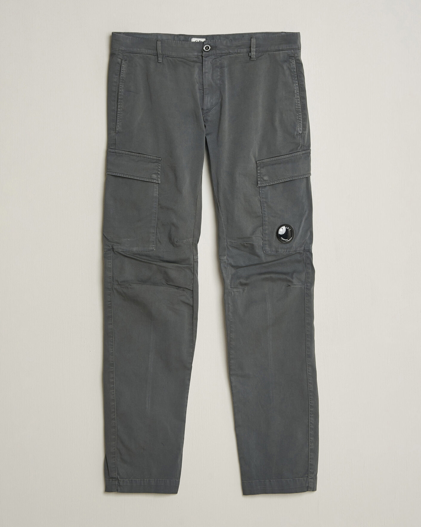 Homme | Pantalons | C.P. Company | Satin Stretch Cargo Pants Dark Grey