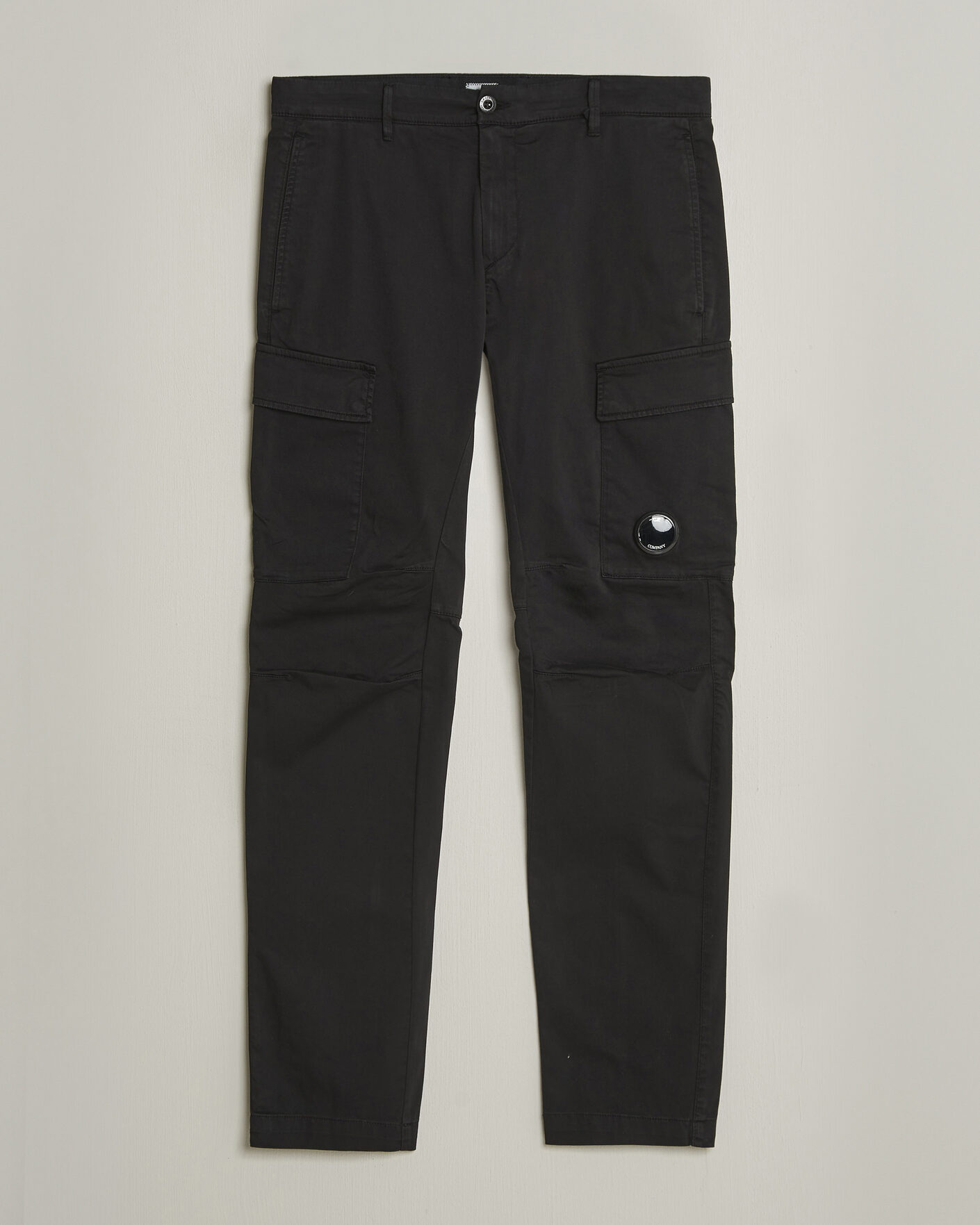 Homme | Pantalons | C.P. Company | Satin Stretch Cargo Pants Black
