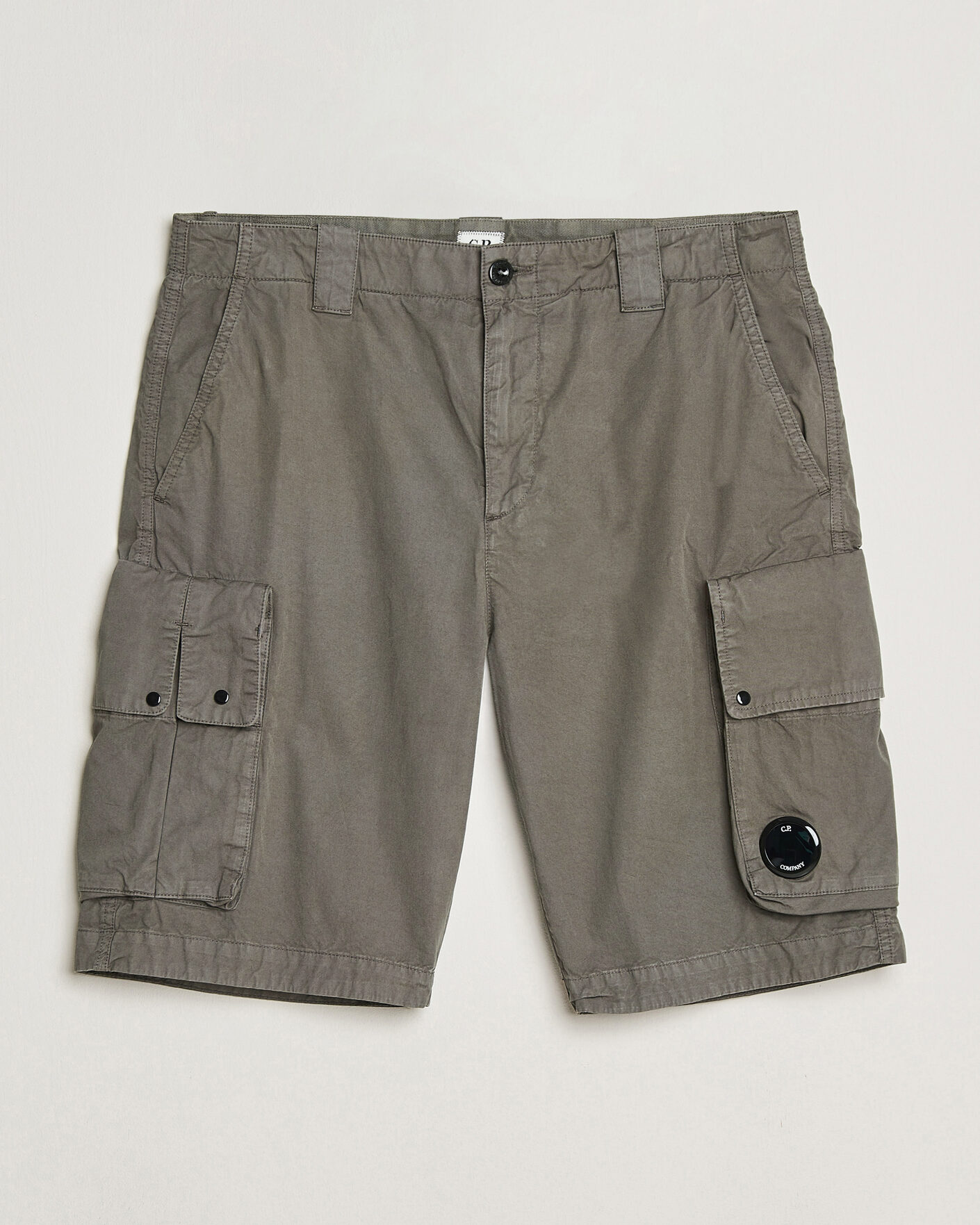 Homme | Shorts | C.P. Company | Cotton Gabardine Cargo Shorts Washed Black