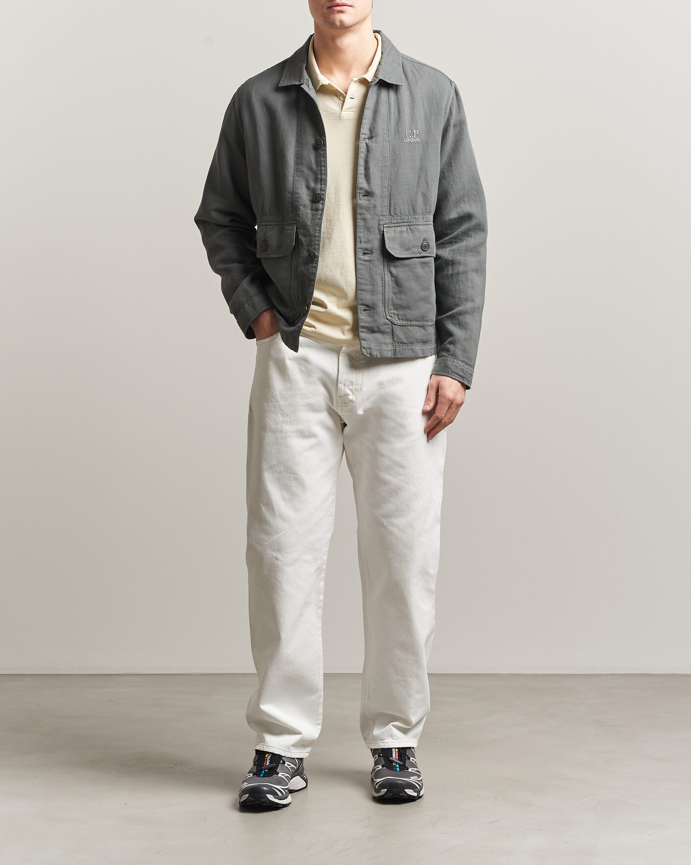 Homme | Pantalons | C.P. Company | Bull Denim 10oz Jeans White