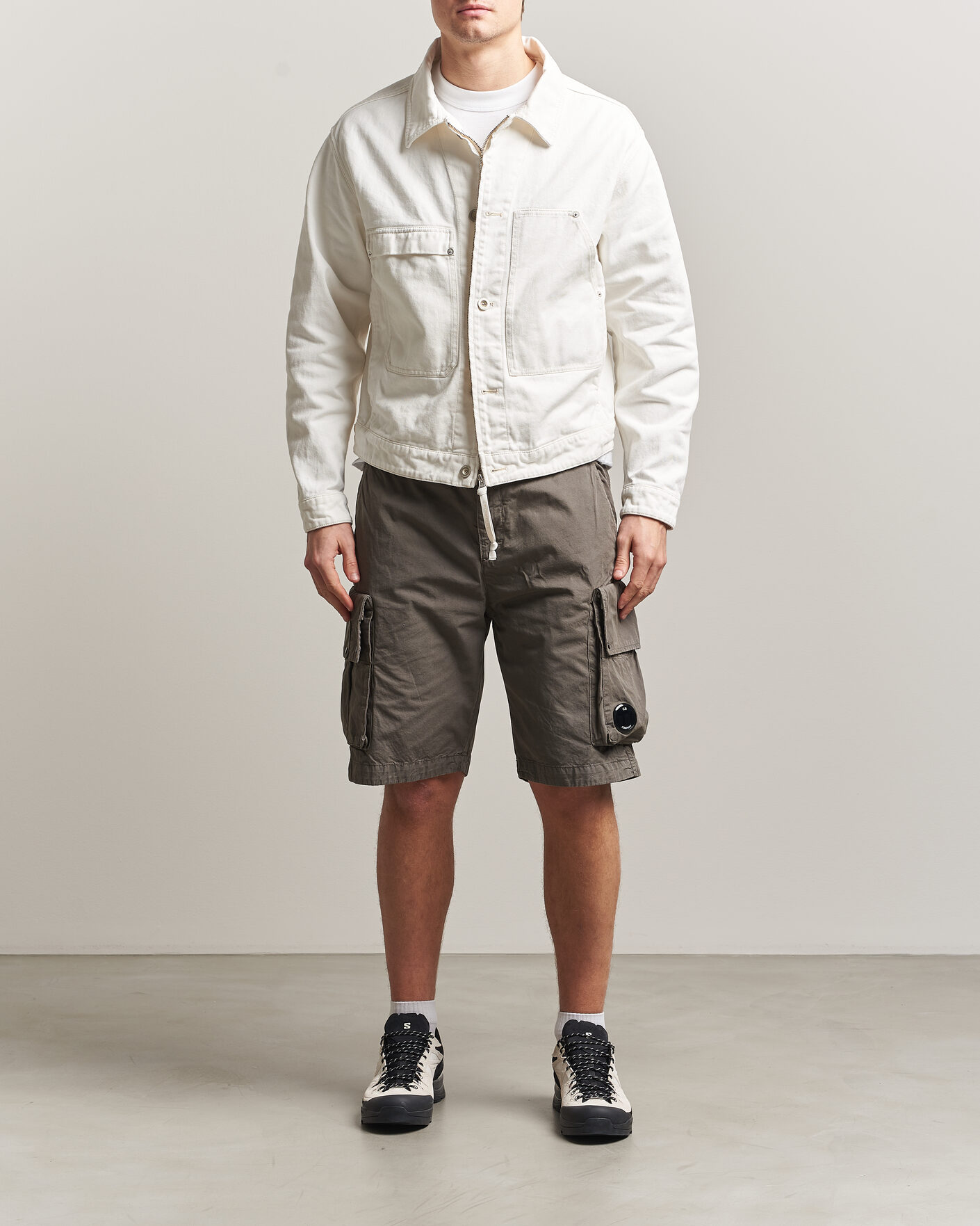 Homme | Manteaux Et Vestes | C.P. Company | Bull Denim 10oz Jeans Jacket White