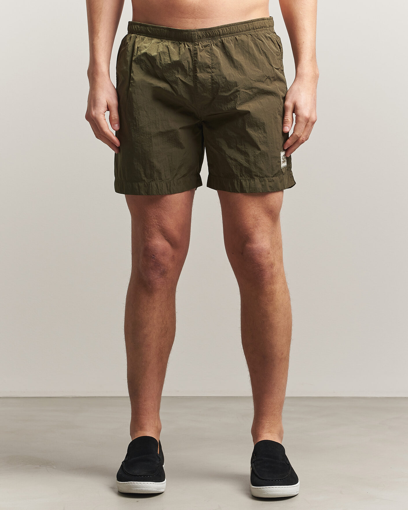 Homme | Maillots De Bain | C.P. Company | Eco Chrome Logo Swimshorts Olive