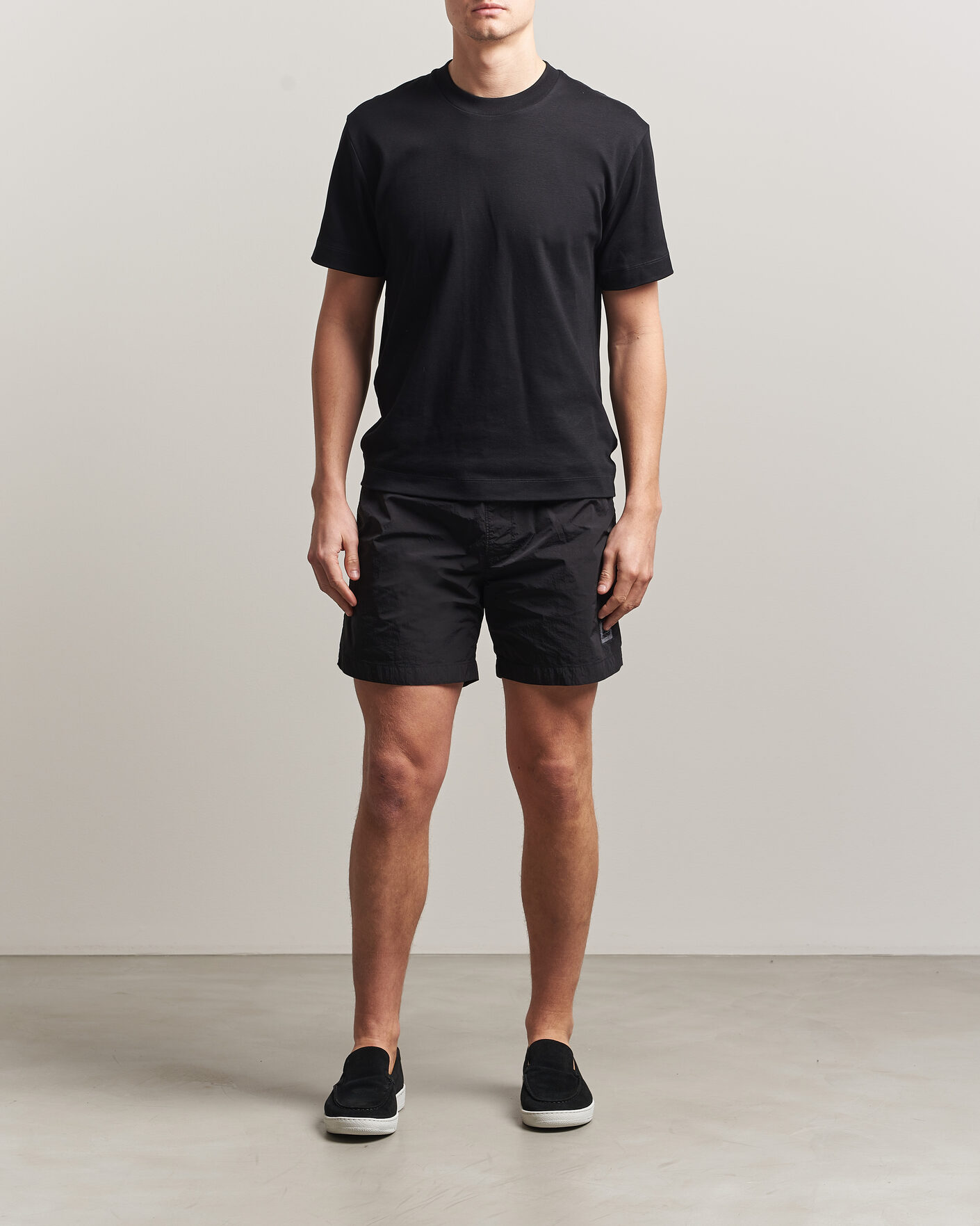 Homme | Maillots De Bain | C.P. Company | Eco Chrome Logo Swimshorts Black