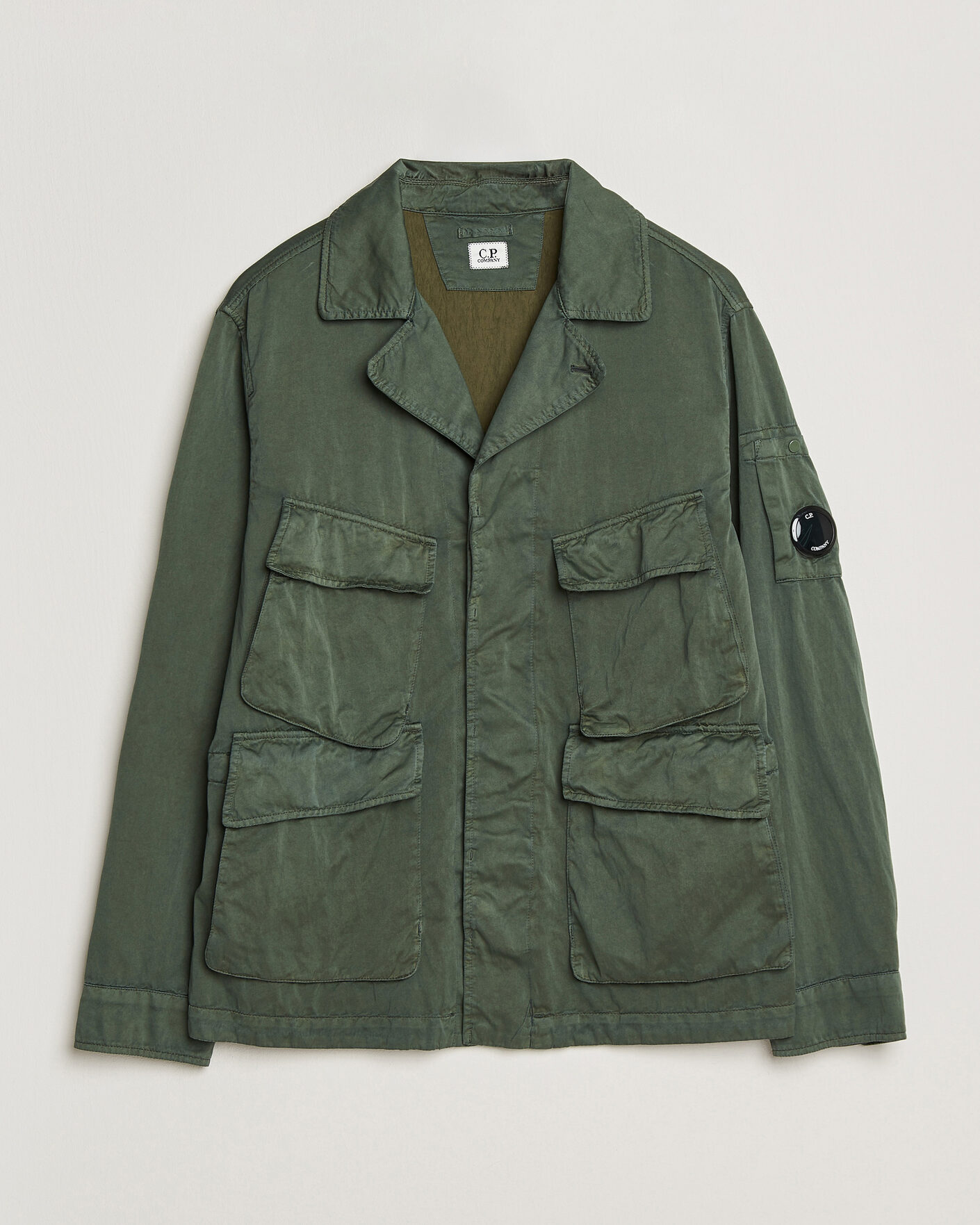 Homme | Manteaux Et Vestes | C.P. Company | Raso Cinque Cotton Nylon Jungle Jacket Dark Green