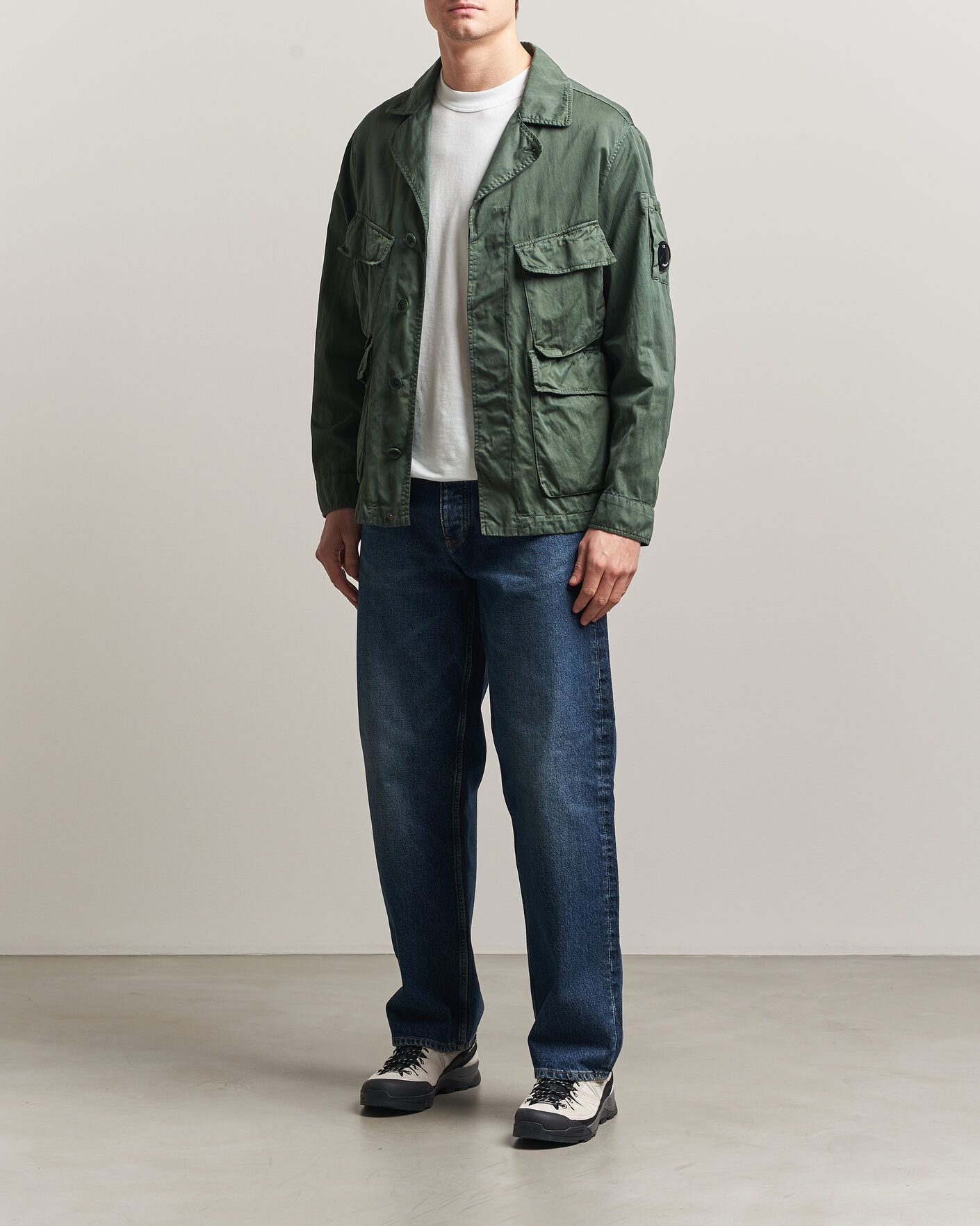 Homme | Manteaux Et Vestes | C.P. Company | Raso Cinque Cotton Nylon Jungle Jacket Dark Green