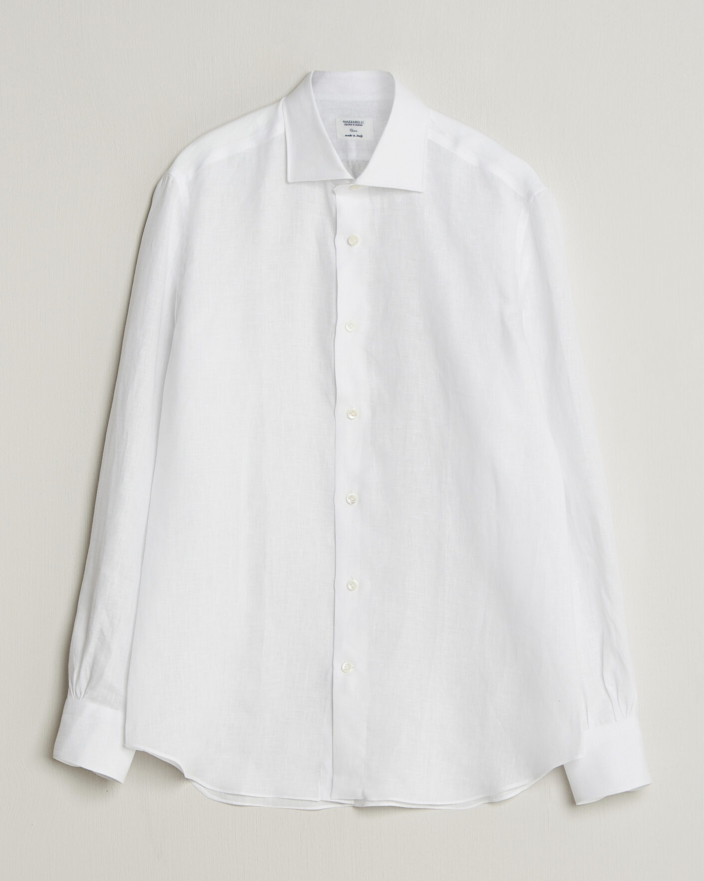 Homme | Chemises | Mazzarelli | Soft Linen Shirt White