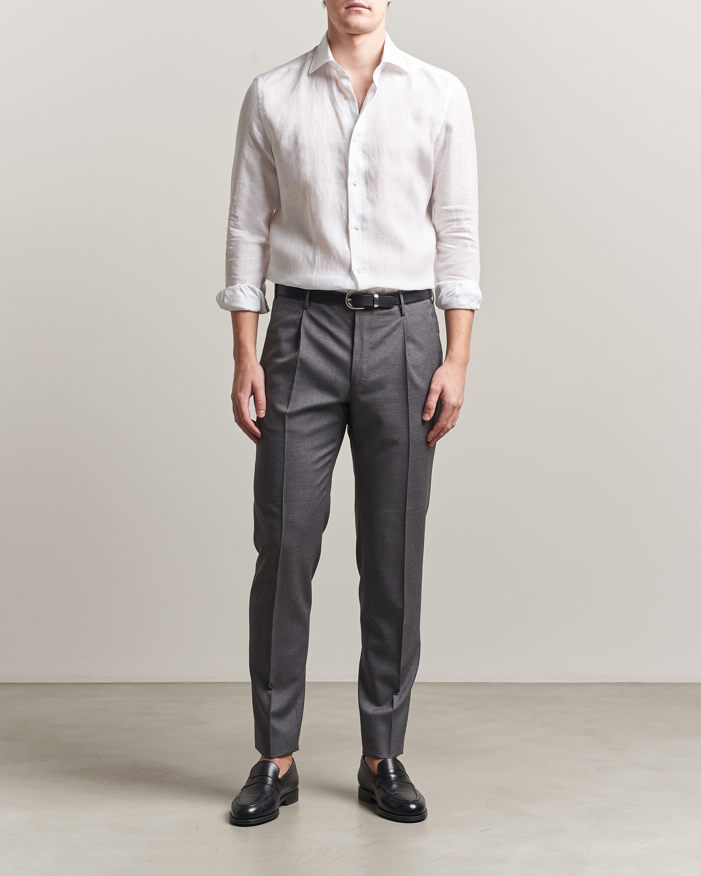 Homme | Chemises | Mazzarelli | Soft Linen Shirt White