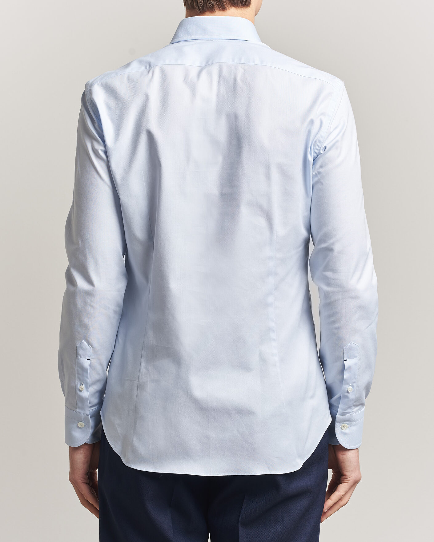 Homme | Chemises | Mazzarelli | Soft Oxford Button Down Shirt Light Blue