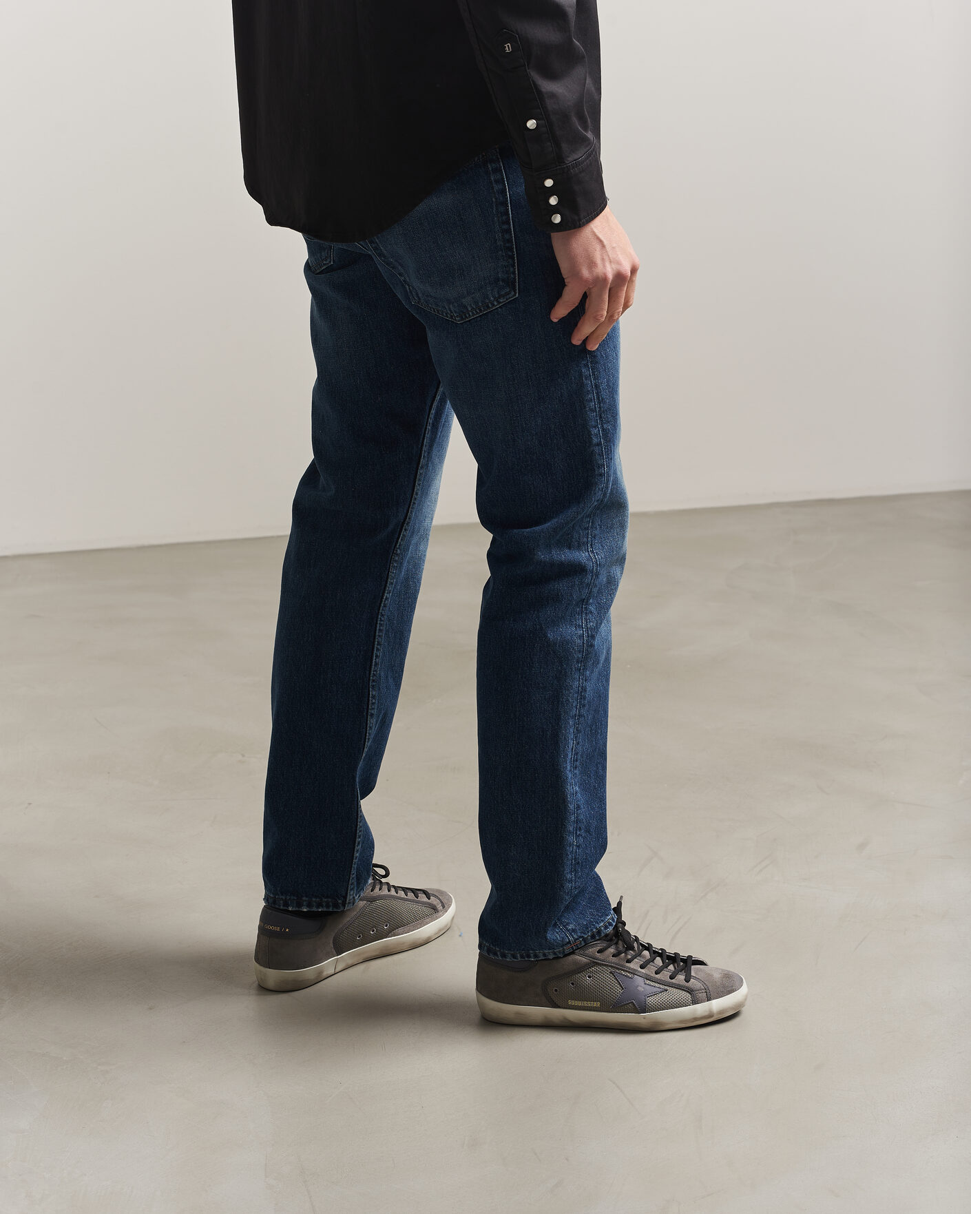 Homme | Golden Goose Super-Star Sneakers Dark Grey | Golden Goose | Super-Star Sneakers Dark Grey