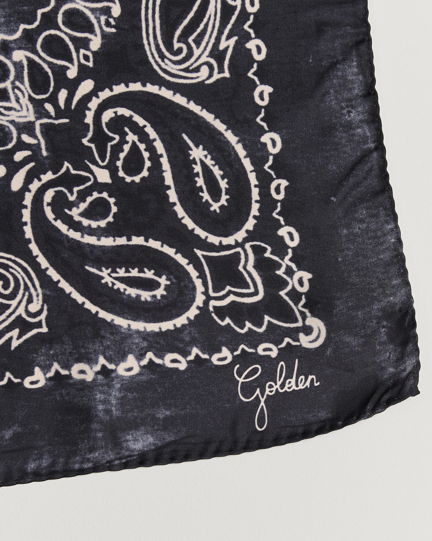 Homme | Pochettes De Costume | Golden Goose | Paisley Silk Bandana Antracite