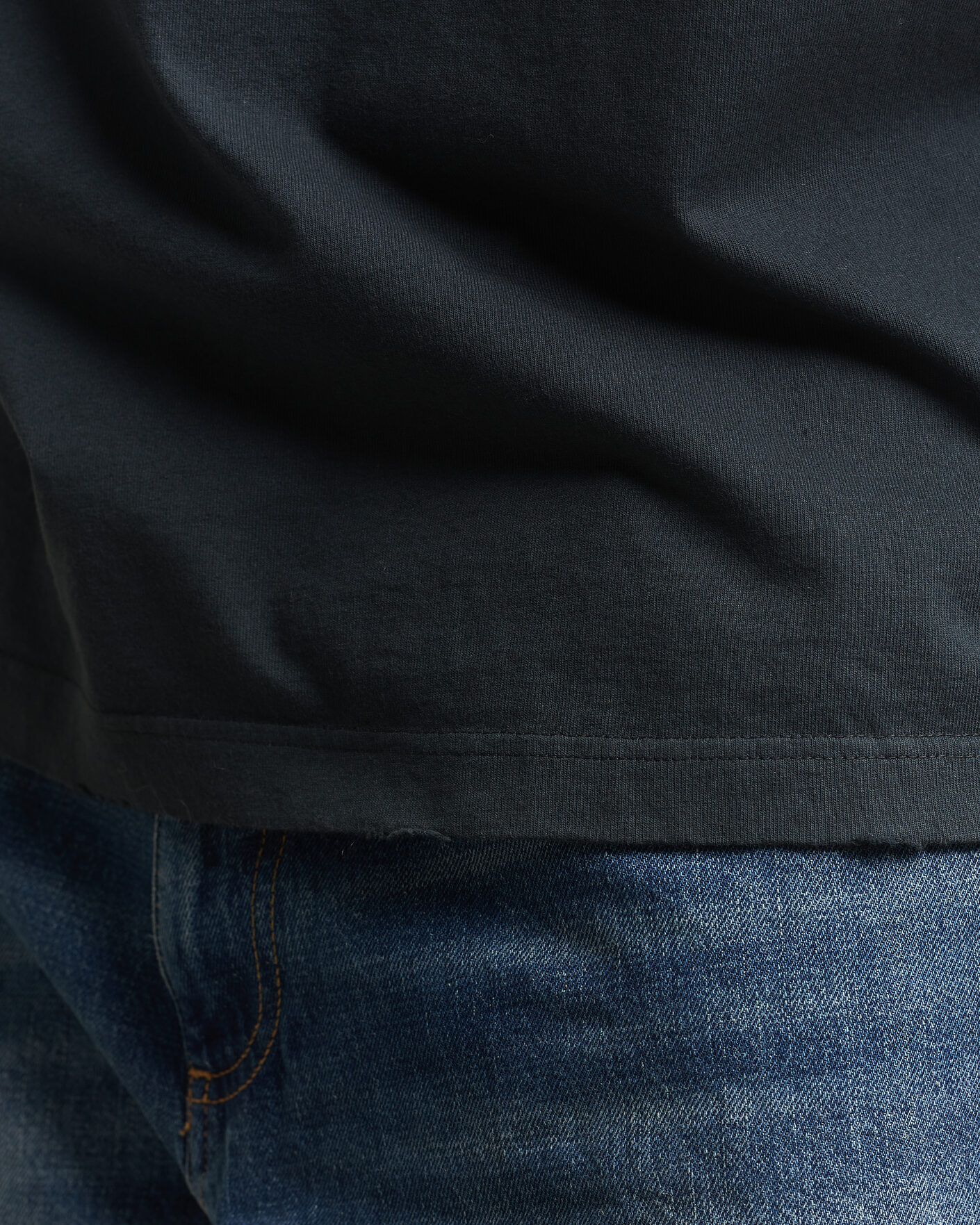 Homme | T-shirts | Golden Goose | Relaxed Fit Cotton T-Shirt Washed Black