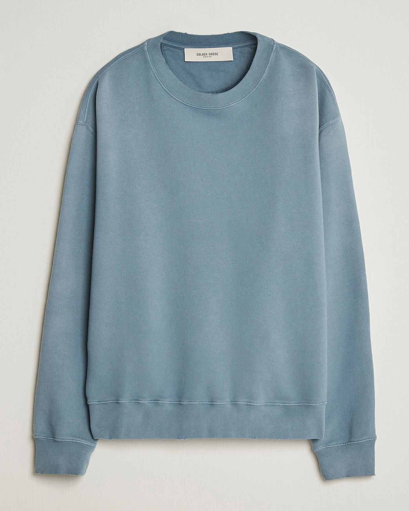 Homme | Pulls Et Tricots | Golden Goose | Boxi Faded Cotton Sweatshirt Windward Blue