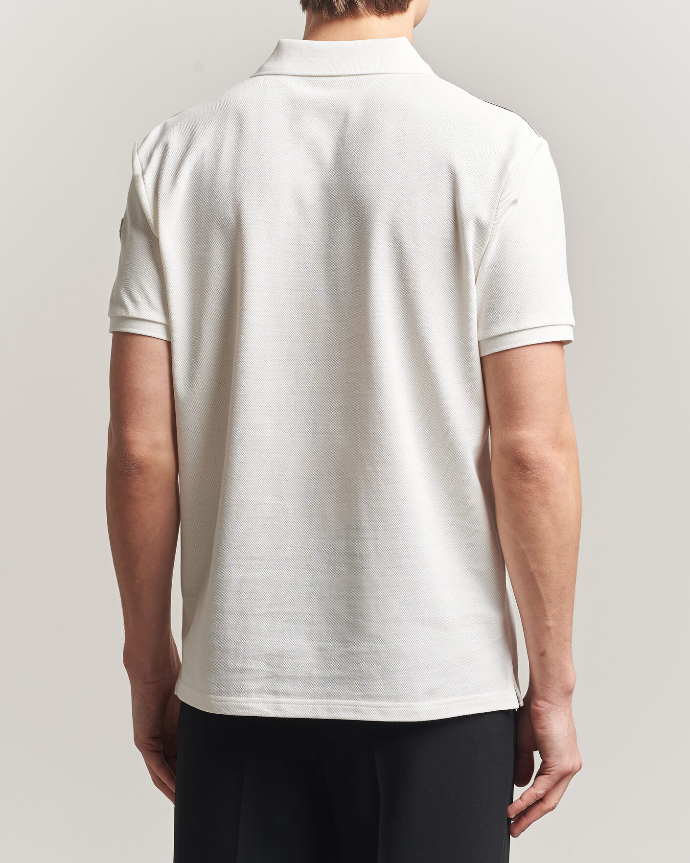 Homme | Polos | Moncler | Tricolore Shoulder Polo White