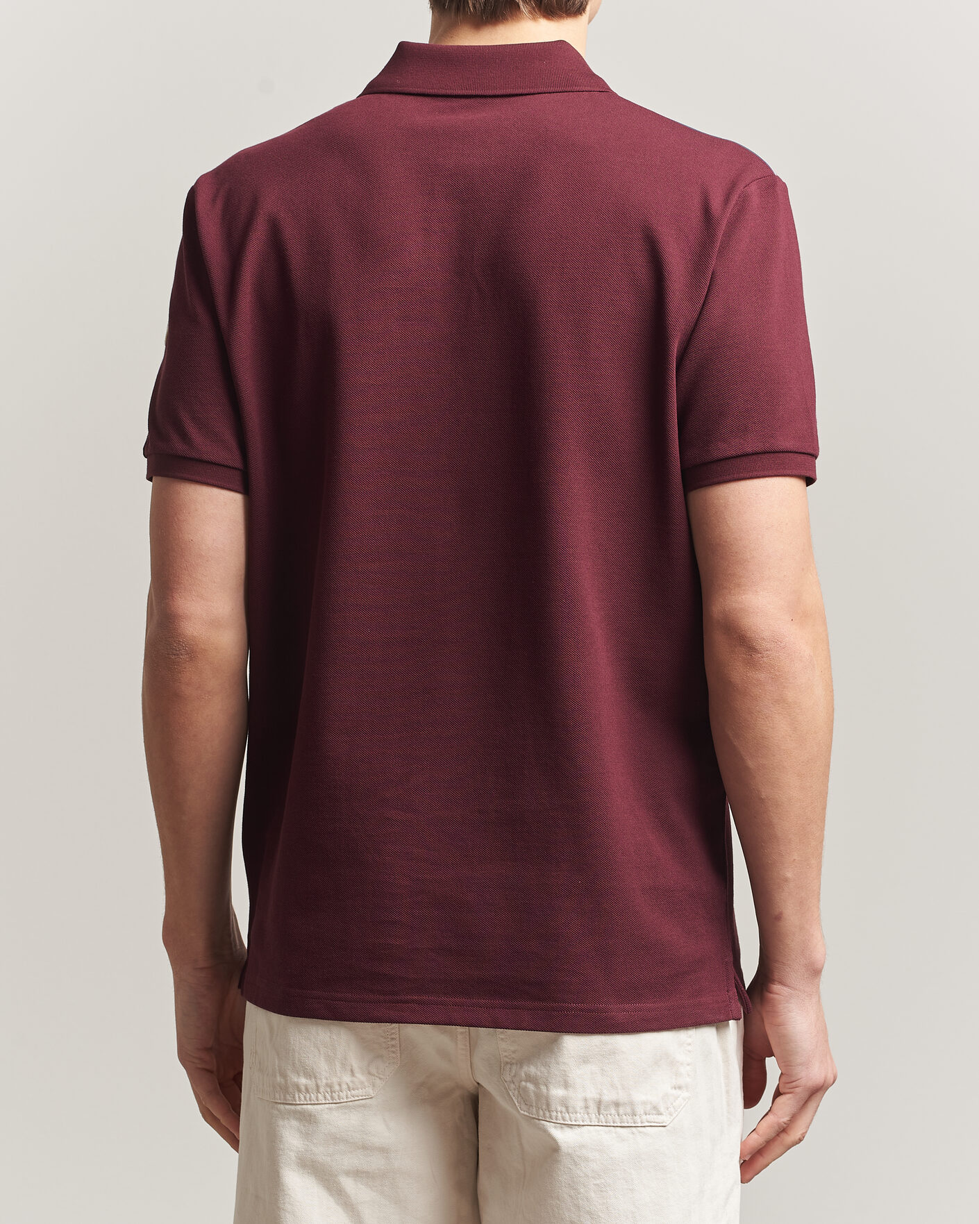 Homme | Polos | Moncler | Tricolore Shoulder Polo Burgundy