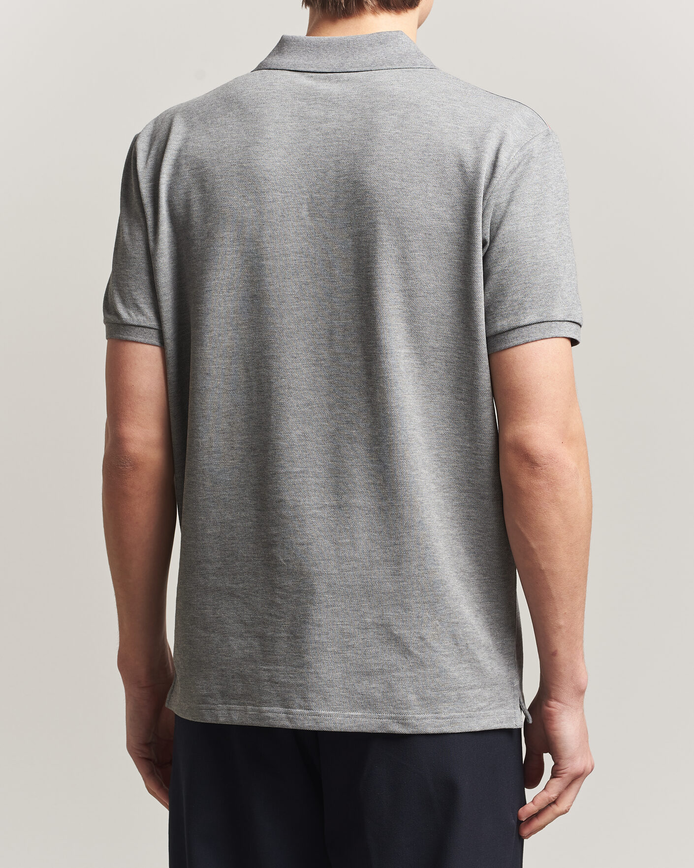 Homme | Polos | Moncler | Tricolore Shoulder Polo Light Grey