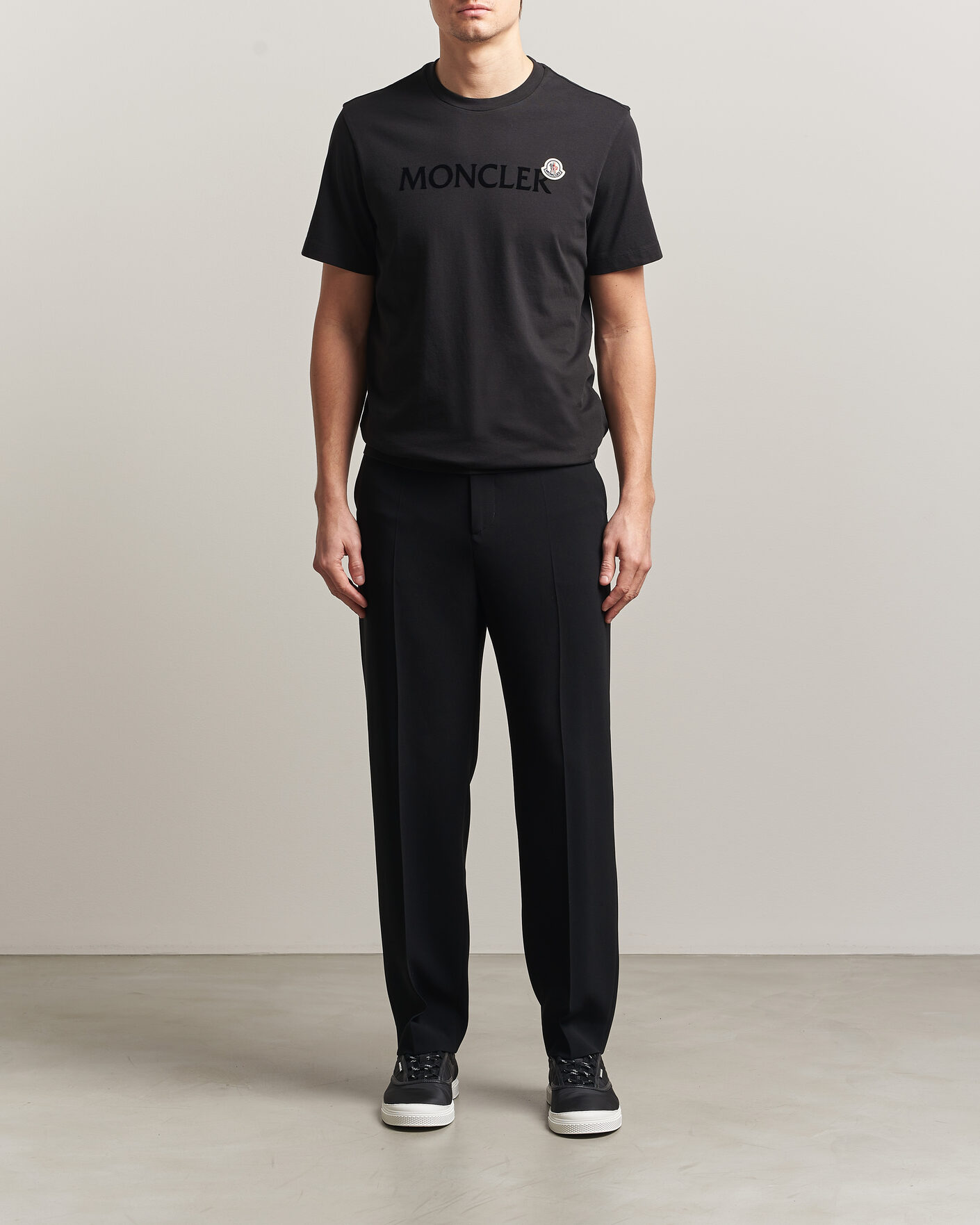 Homme | T-shirts | Moncler | Lettering Logo T-Shirt Black