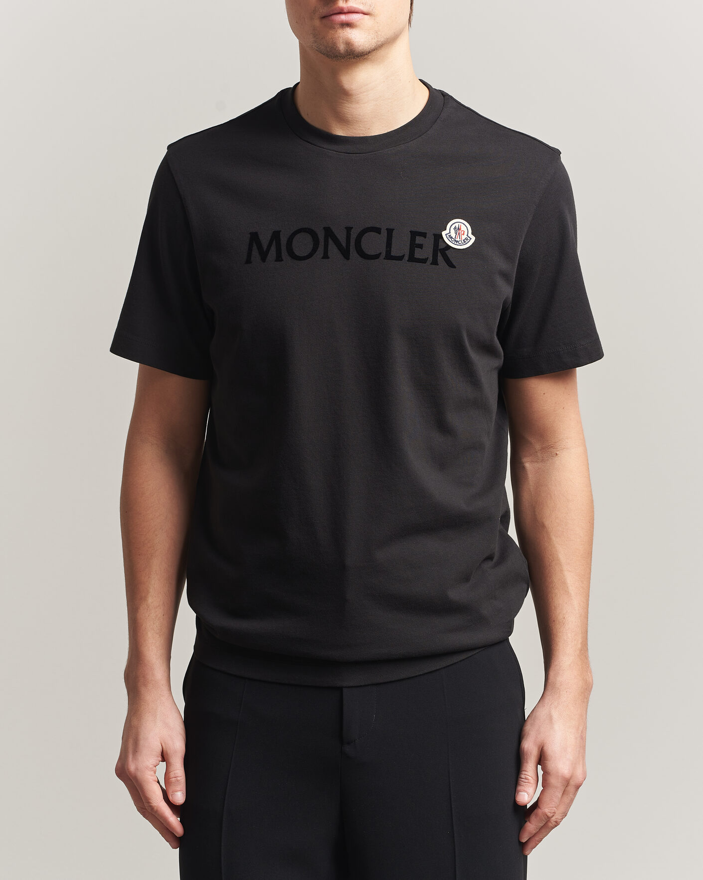 Homme | T-shirts | Moncler | Lettering Logo T-Shirt Black