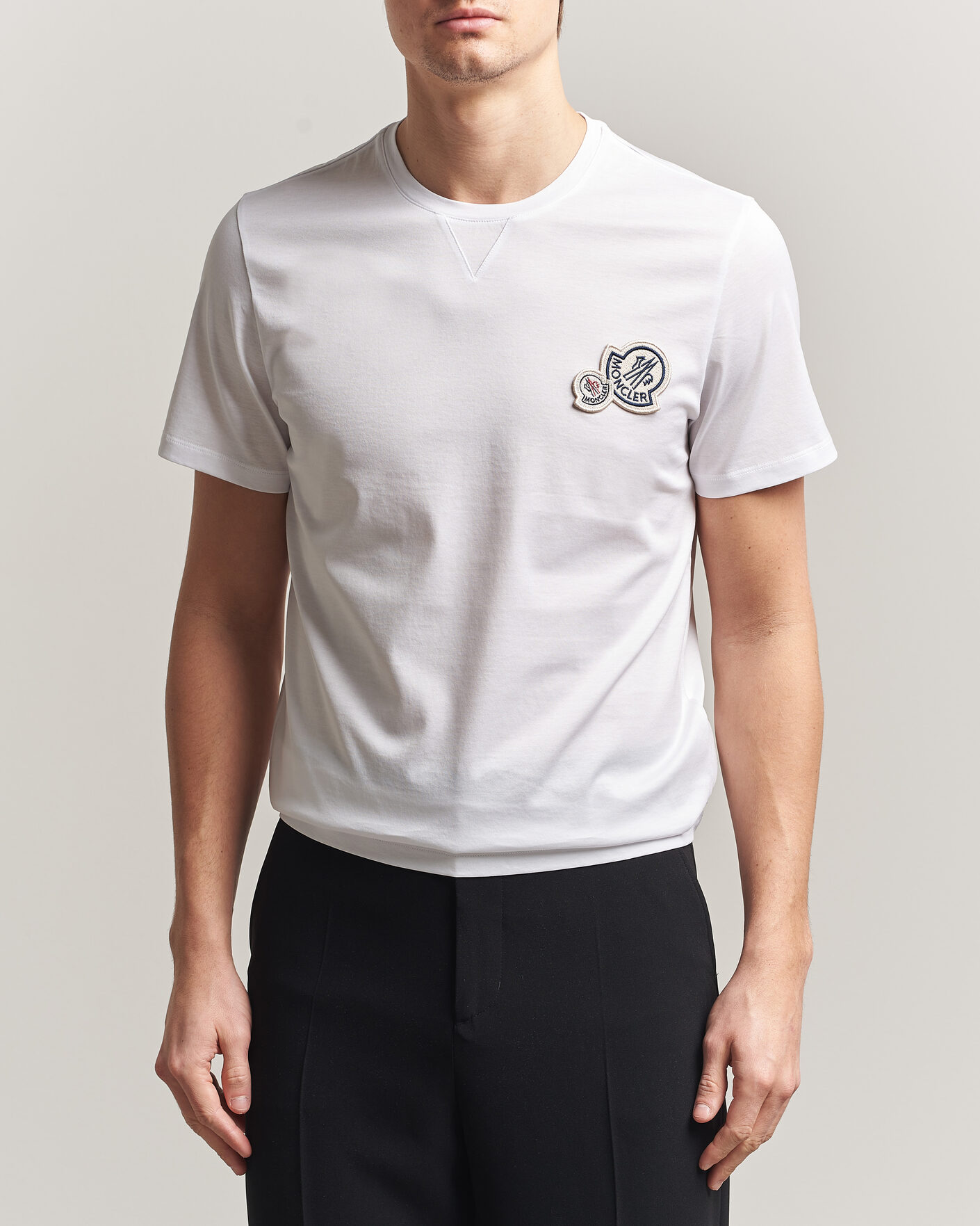 Homme | T-shirts | Moncler | Double Logo T-Shirt White