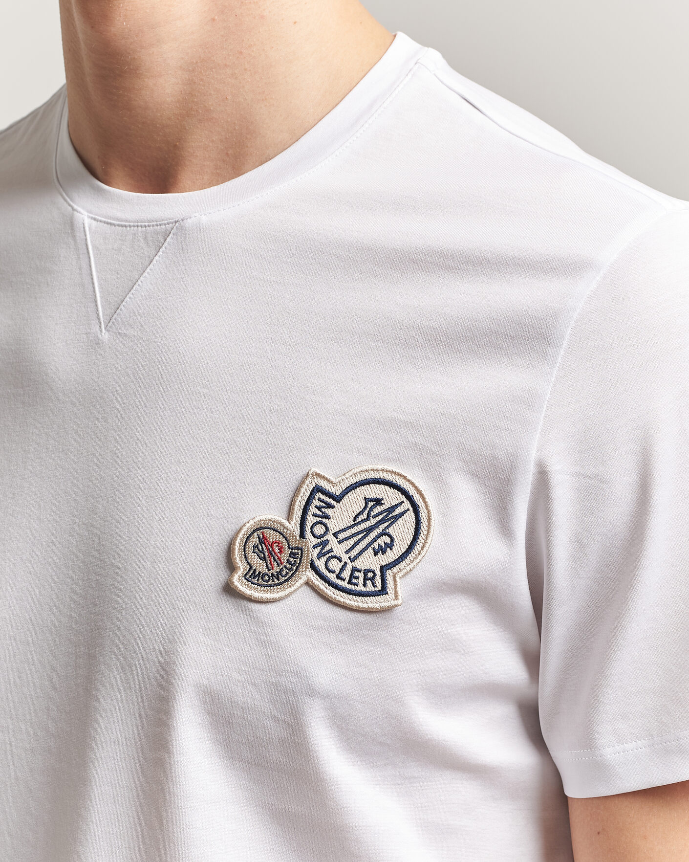 Homme | T-shirts | Moncler | Double Logo T-Shirt White