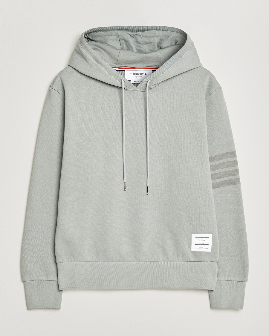 Homme | Pulls Et Tricots | Thom Browne | Overdyed 4-Bar Hoodie Light Grey