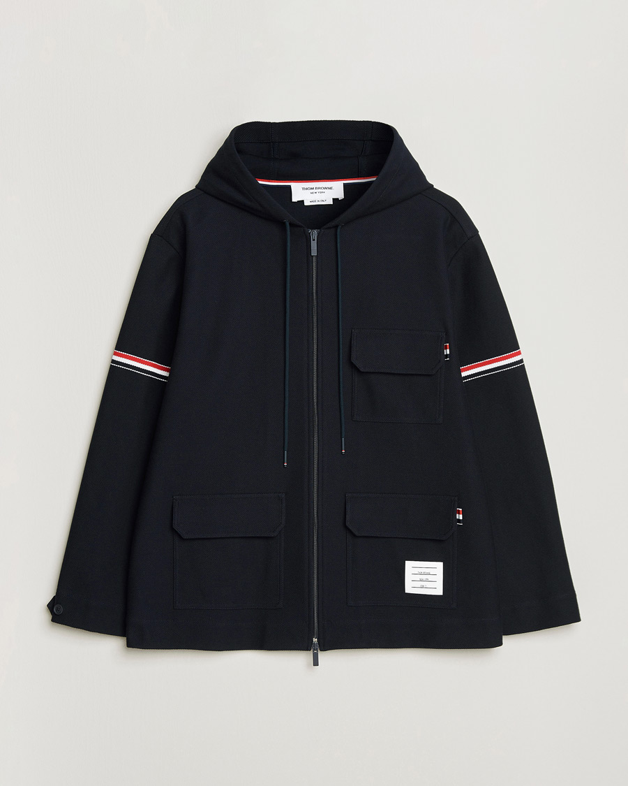 Homme | Manteaux Et Vestes | Thom Browne | Tech Twill Field Jacket Navy