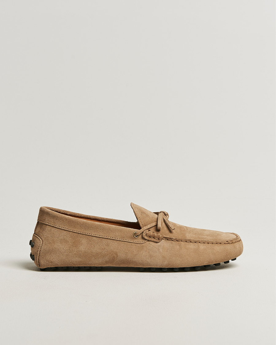 Homme | Mocassins | Tod's | Lacetto Gommino Carshoe Beige Suede