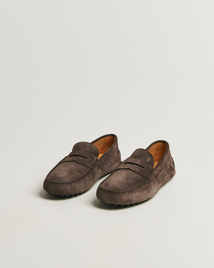 Homme | Mocassins | Tod's | Gommino Carshoe Dark Brown Suede