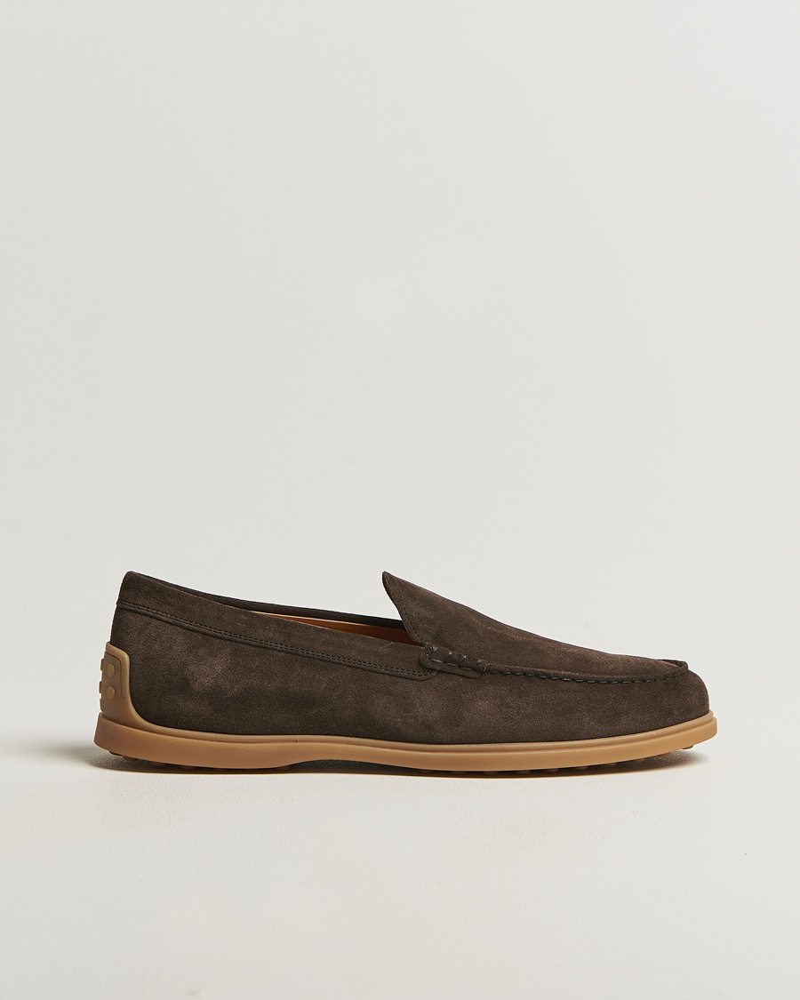 Homme | Loafers | Tod's | Gomma Leggera Loafers Dark Brown Suede