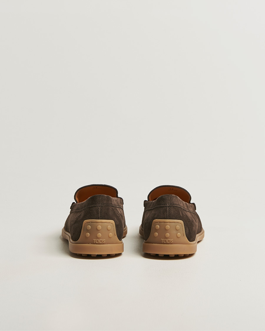 Homme | Loafers | Tod's | Gomma Leggera Loafers Dark Brown Suede