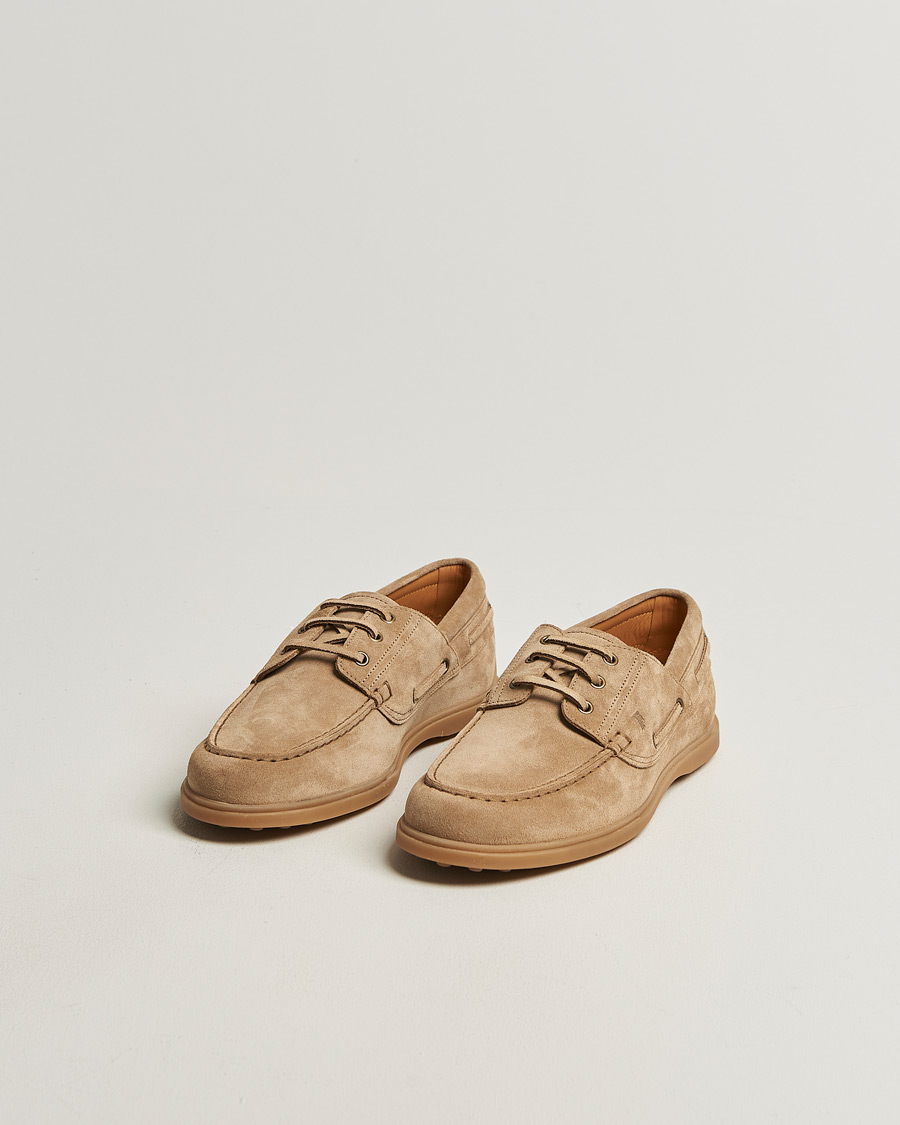 Homme | Chaussures Bateau | Tod's | Gomma Leggera Boat Shoe Chestnut Suede