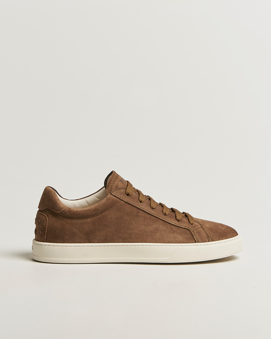 Homme | Baskets | Tod's | Cassetta Lacciata Sneaker Chestnut Suede