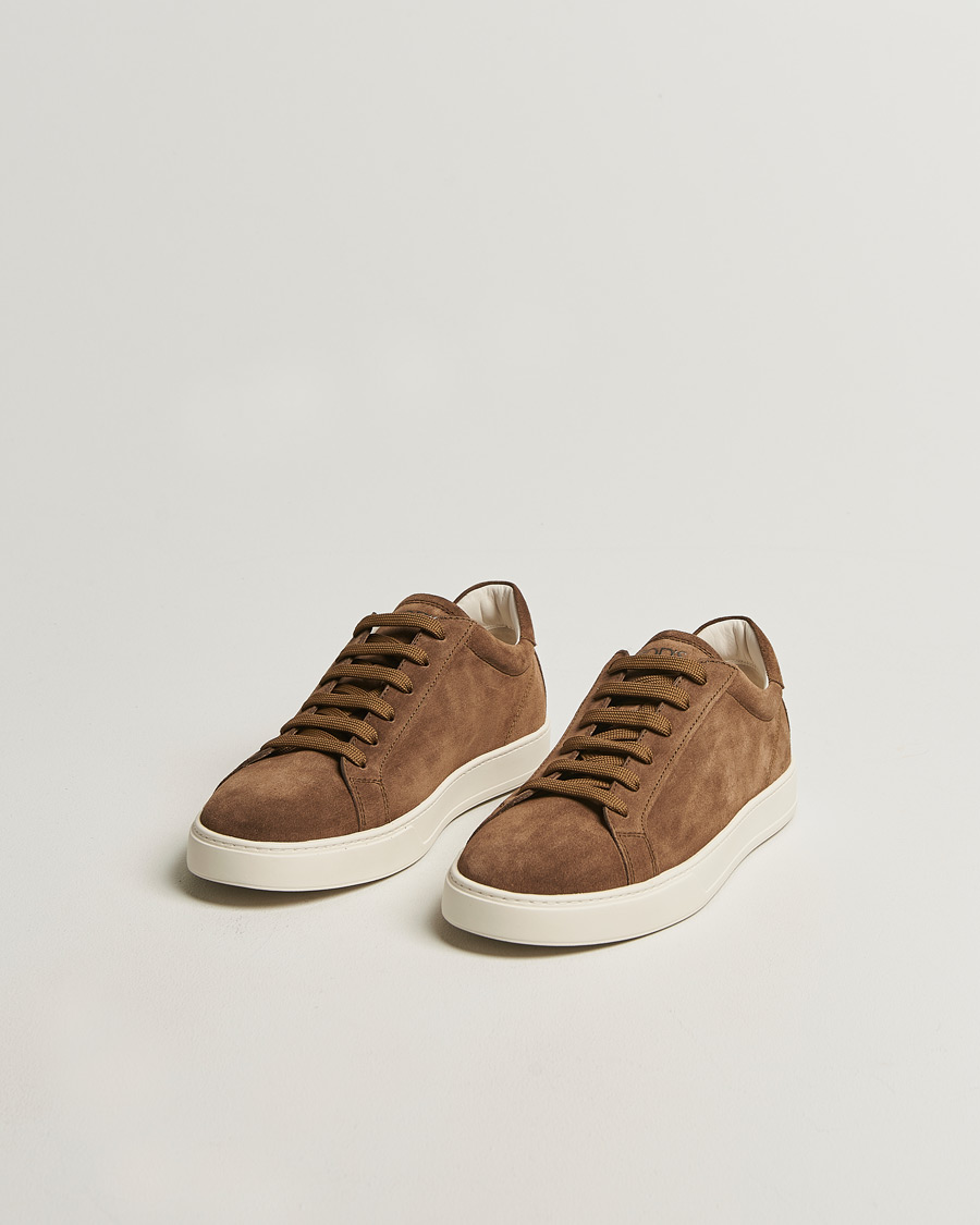 Homme | Baskets | Tod's | Cassetta Lacciata Sneaker Chestnut Suede
