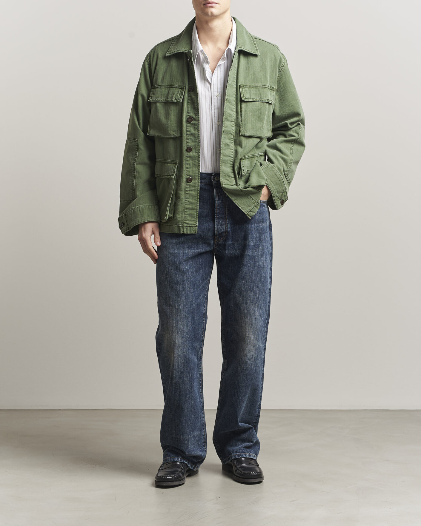 Homme | Jeans | Jeanerica | VM009 Vega Jeans Dark Blue Righe