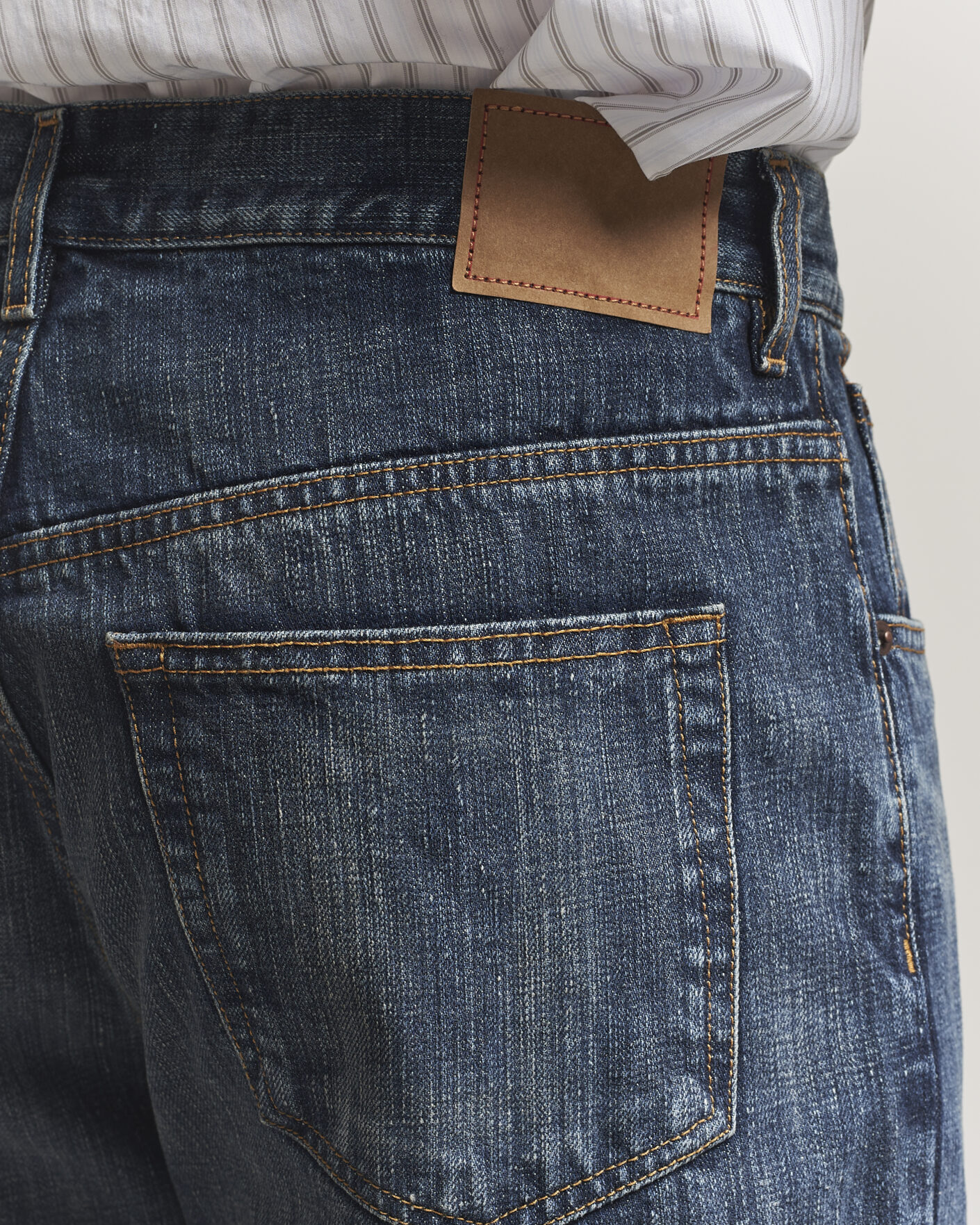 Homme | Jeans | Jeanerica | VM009 Vega Jeans Dark Blue Righe