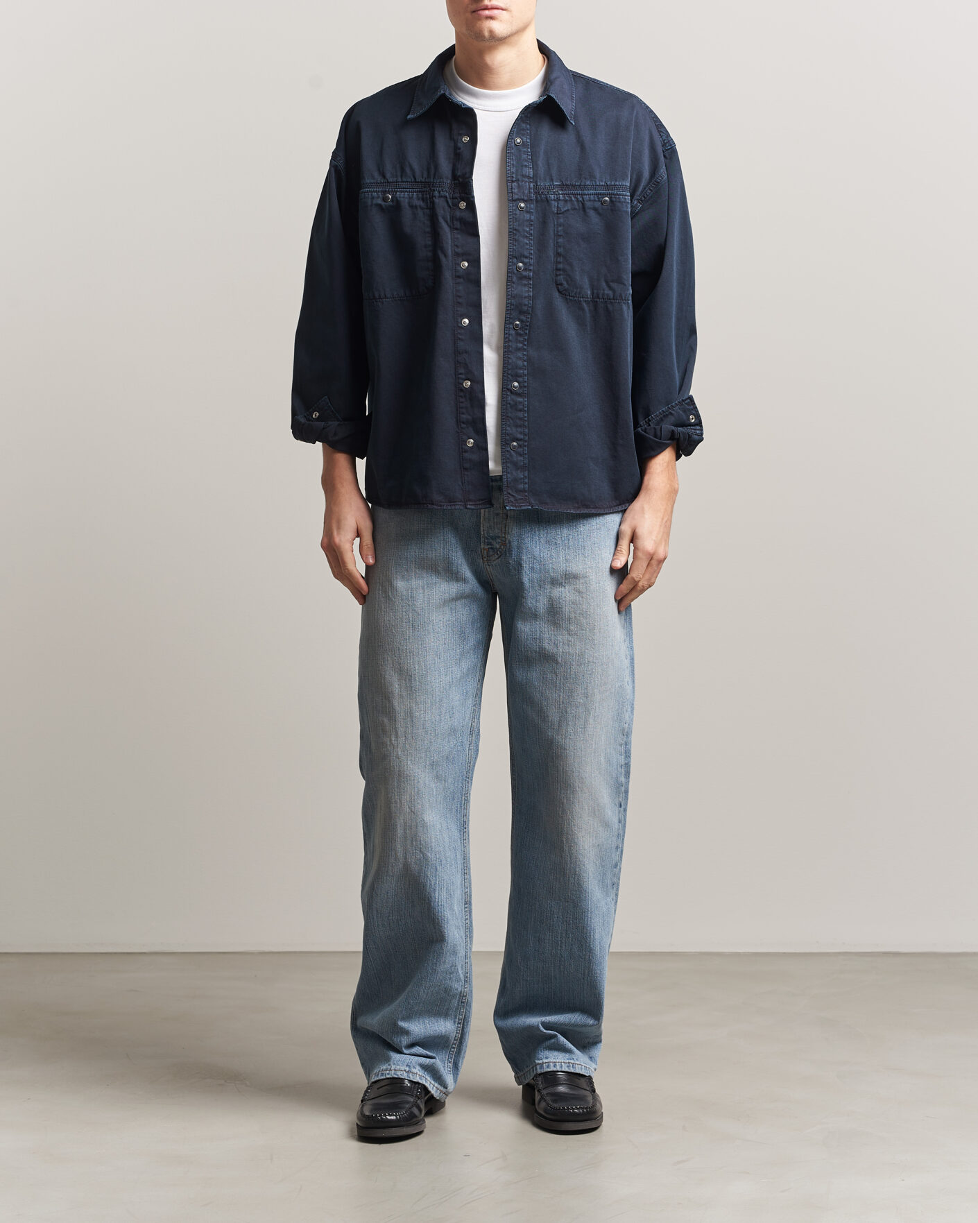 Homme | Chemises | Jeanerica | André Pocket Overshirt Blue Black