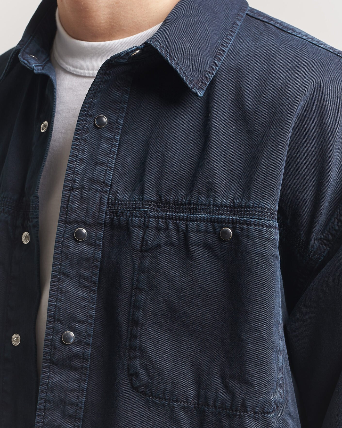 Homme | Chemises | Jeanerica | André Pocket Overshirt Blue Black