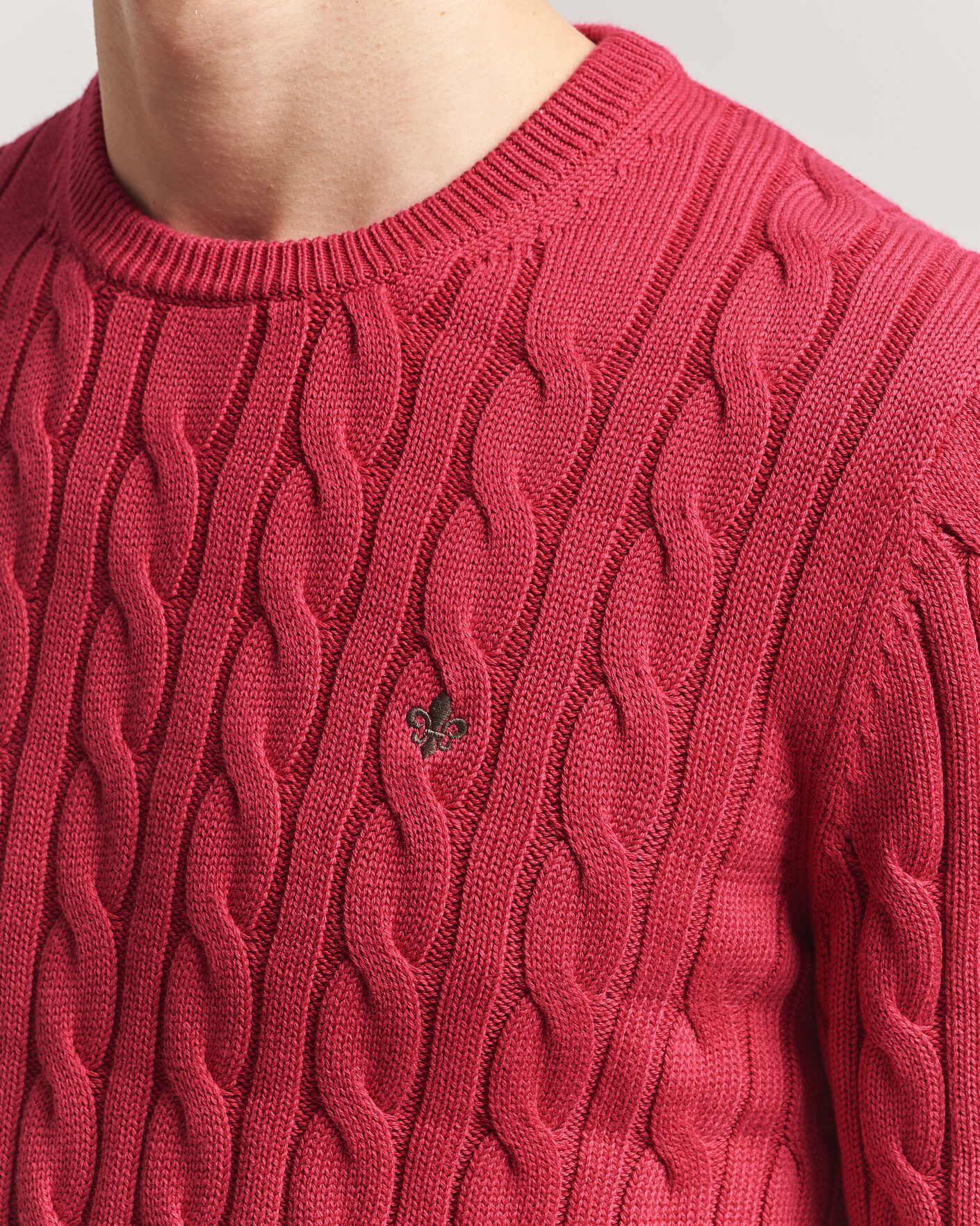 Homme | Pulls Et Tricots | Morris | Ethan Cable Oneck Red