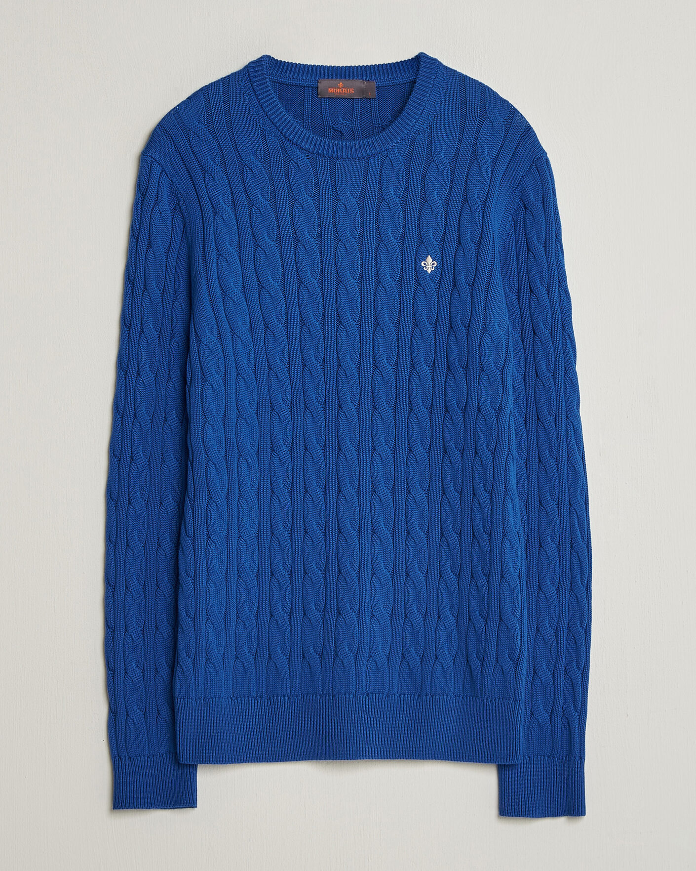 Homme | Pulls Et Tricots | Morris | Ethan Cable Oneck Blue