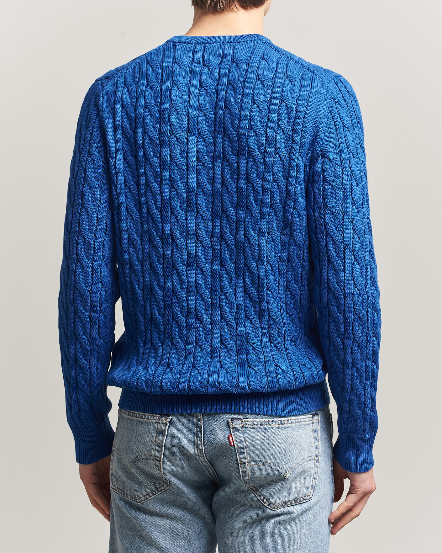 Homme | Pulls Et Tricots | Morris | Ethan Cable Oneck Blue