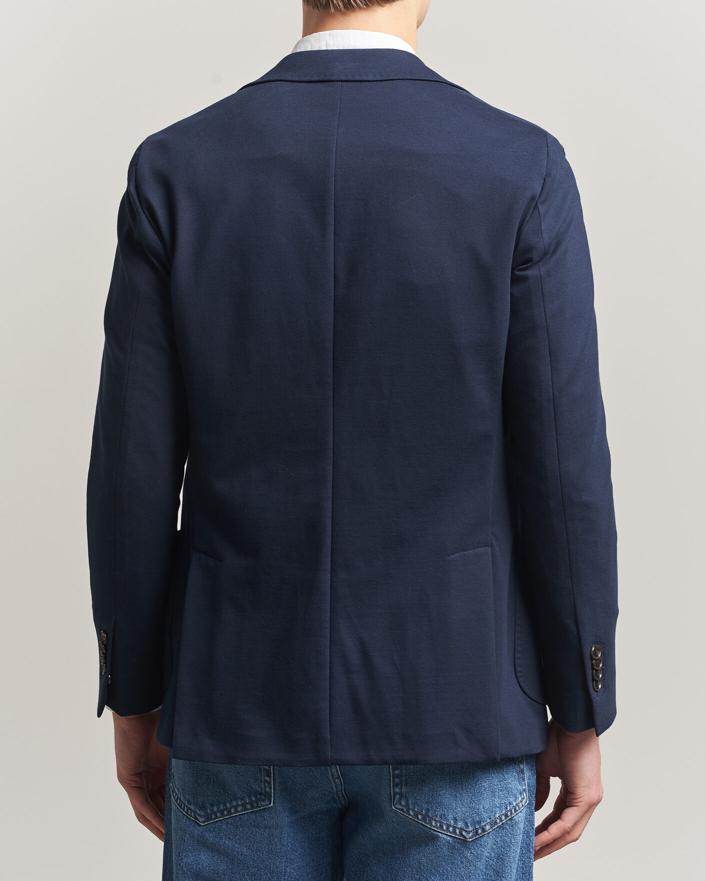 Homme | Blazers | Morris | Cotton Jersey Blazer Navy