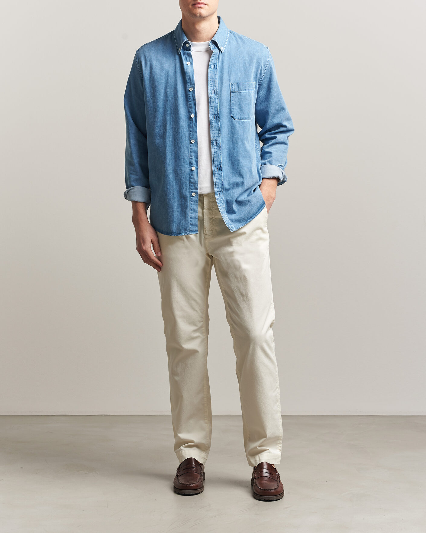 Homme | Pantalons | Morris | Jeffrey Summer Chinos Off White