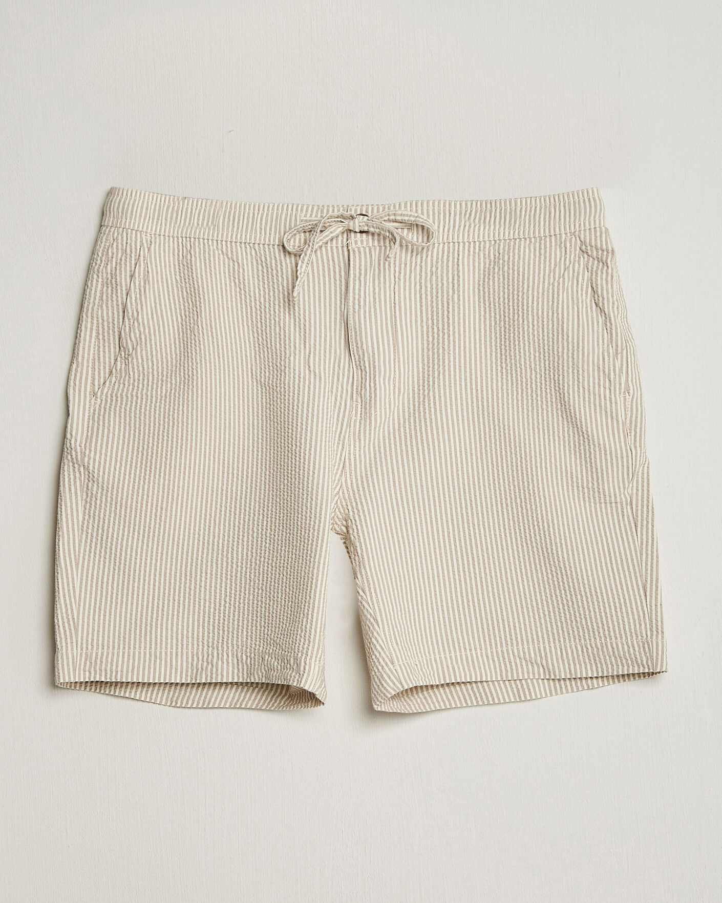 Homme | Shorts | Morris | Fenix Seersucker Shorts Khaki