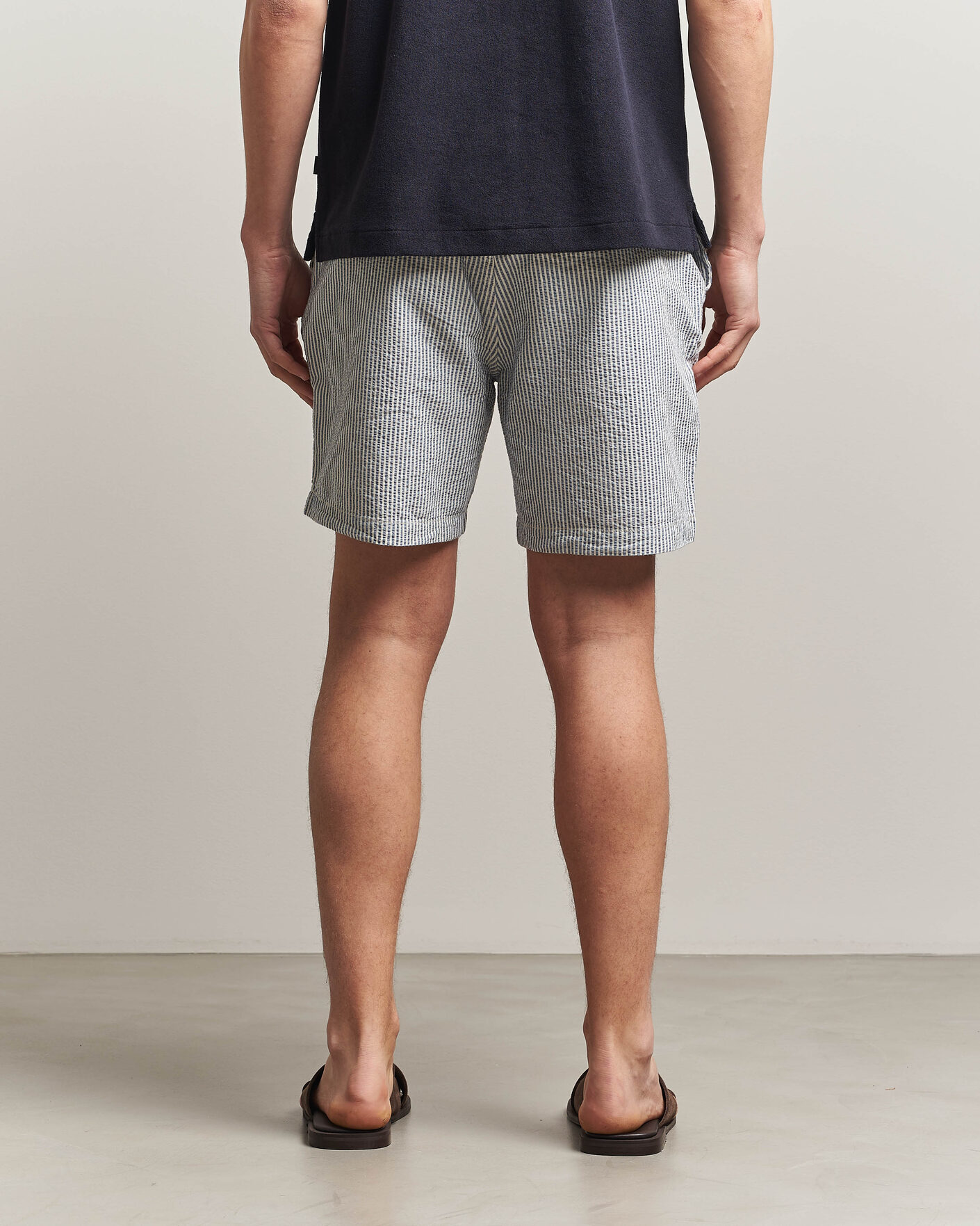 Homme | Shorts | Morris | Fenix Seersucker Shorts Light Blue