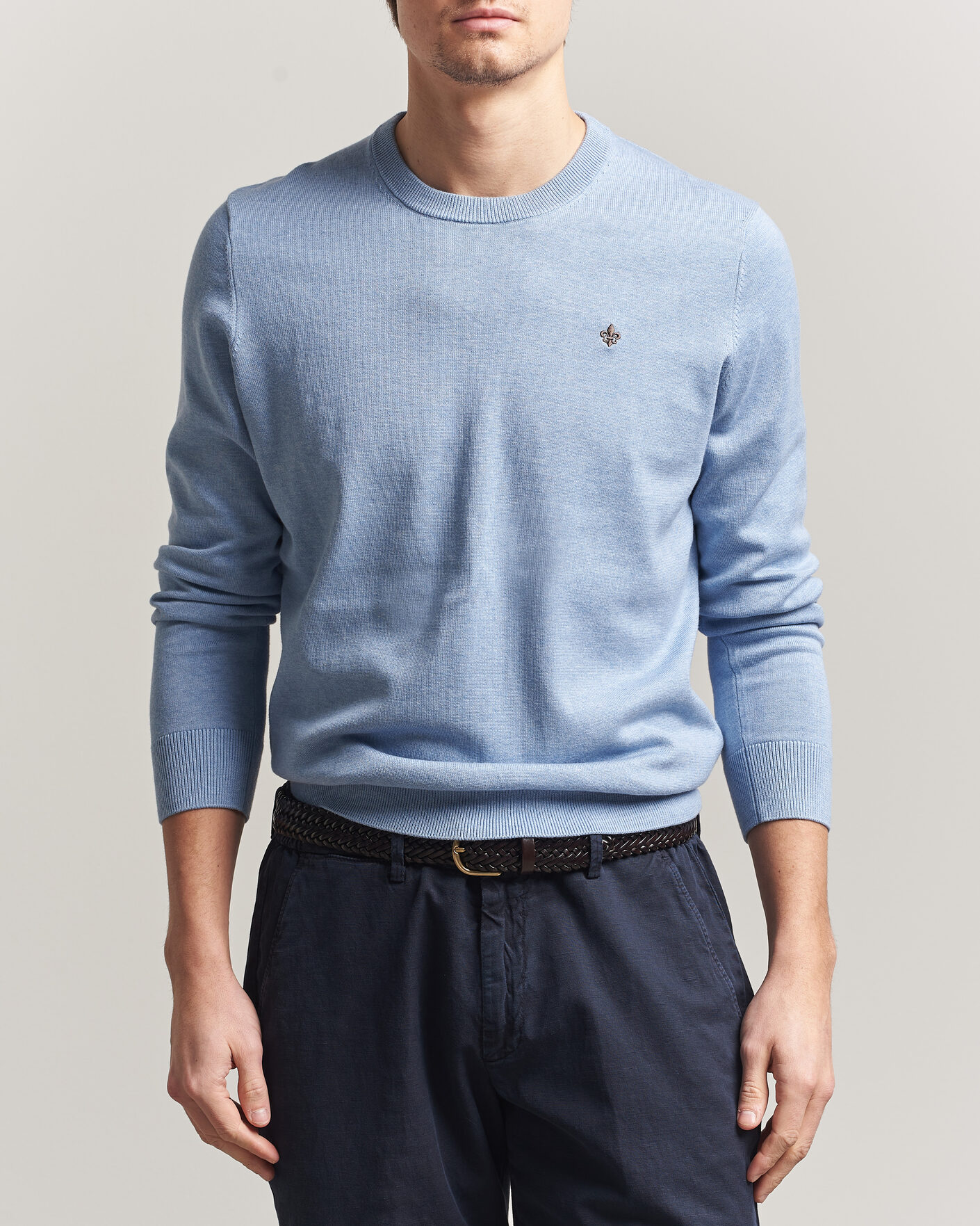 Homme | Pulls Et Tricots | Morris | Riley Oneck Light Blue