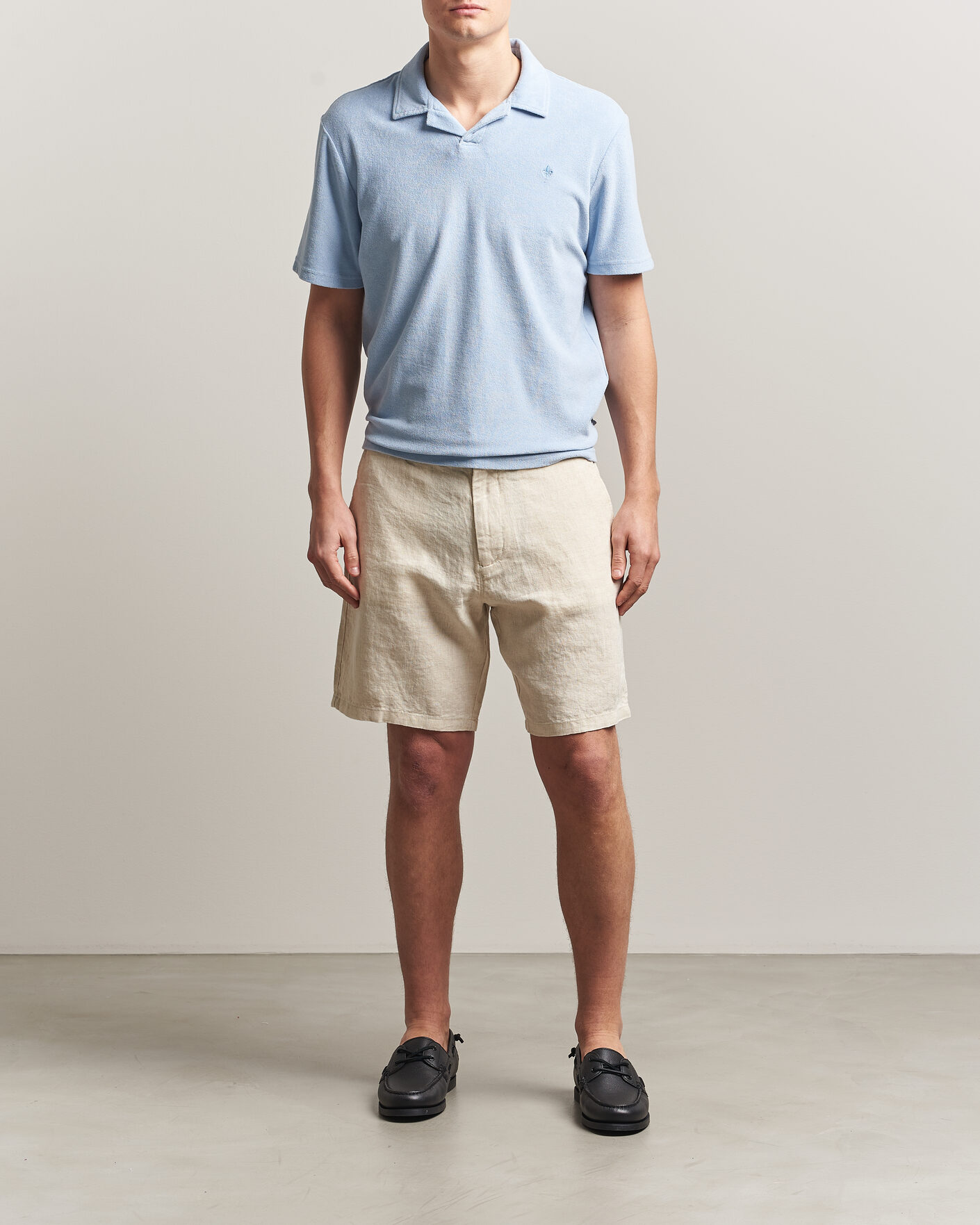 Homme | Polos | Morris | Delon Terry Shirt Light Blue
