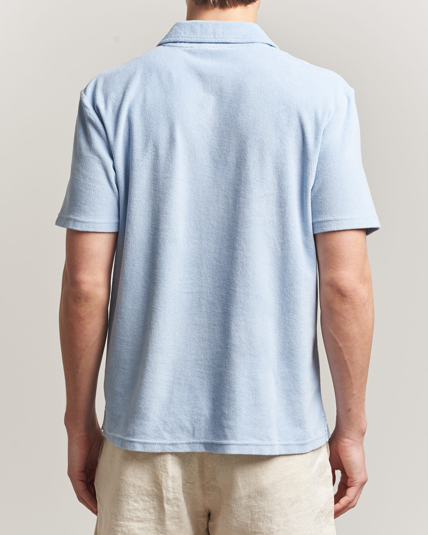 Homme | Polos | Morris | Delon Terry Shirt Light Blue