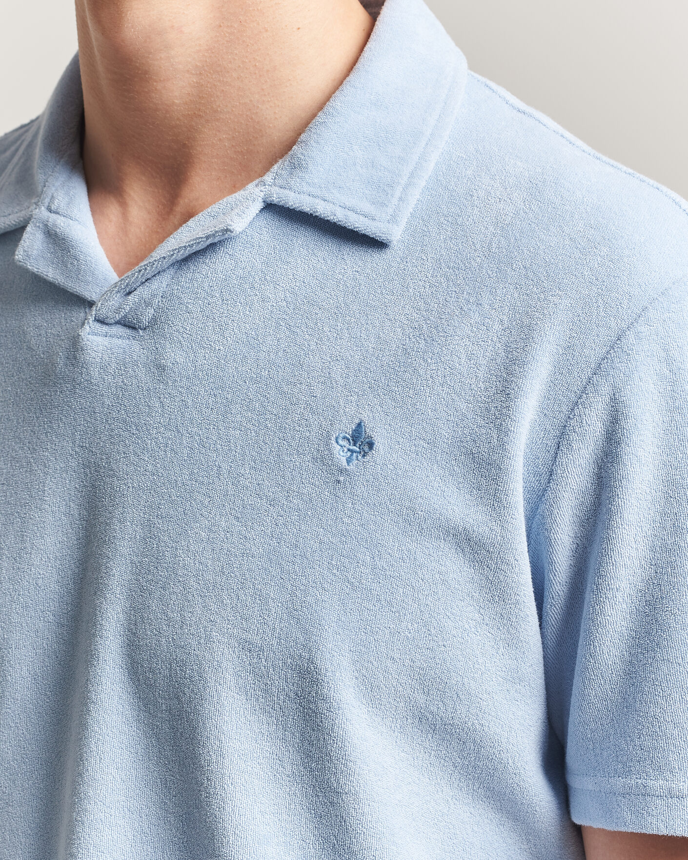 Homme | Polos | Morris | Delon Terry Shirt Light Blue