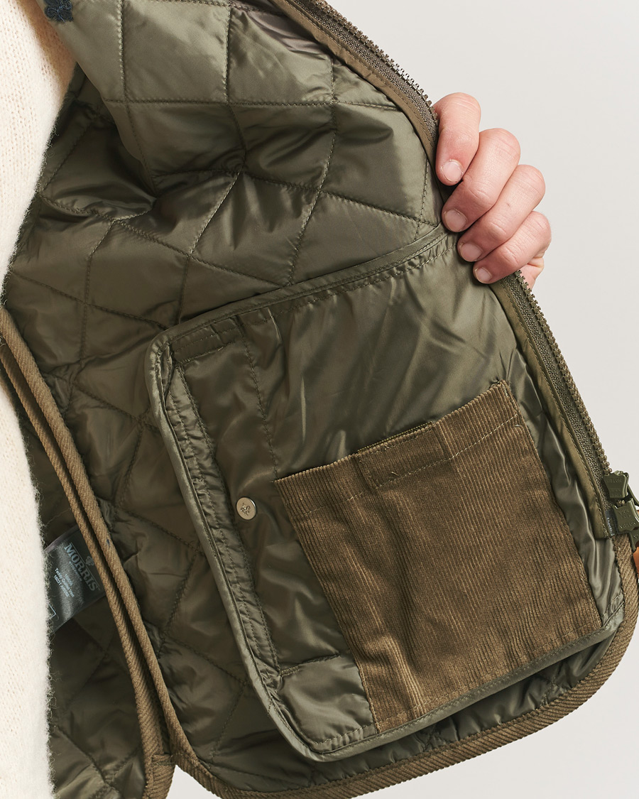 Homme | Gilets | Morris | Teddy Quilted Vest Green